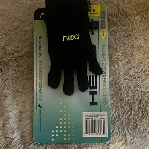 Head Kids Black Gloves with Yellow Logo - Touchscreen Compatible